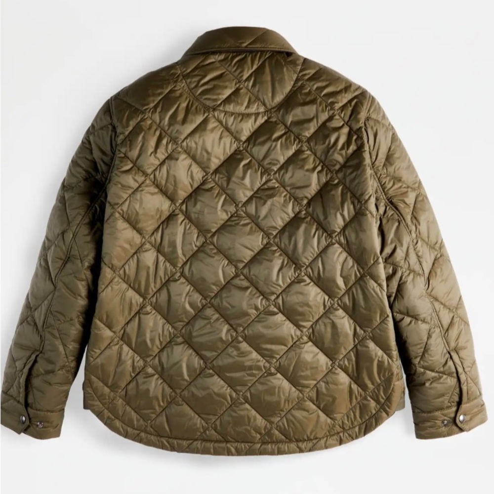NWT Men’s Quilted Over Shirt in Green Sz M - Picture 6 of 15